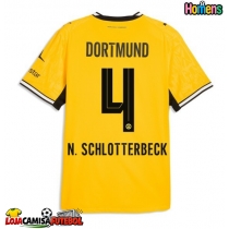 Camisa de Futebol Borussia Dortmund Nico Schlotterbeck #4 Equipamento Principal 2026-27 Manga Curta